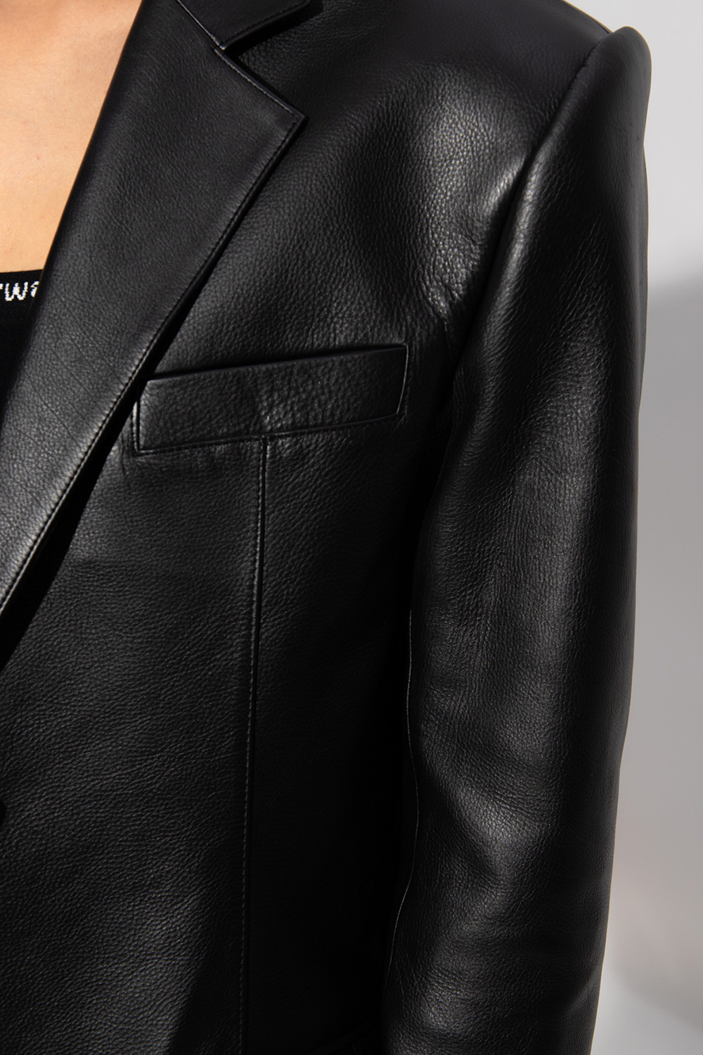 Alexander wang clearance leather blazer